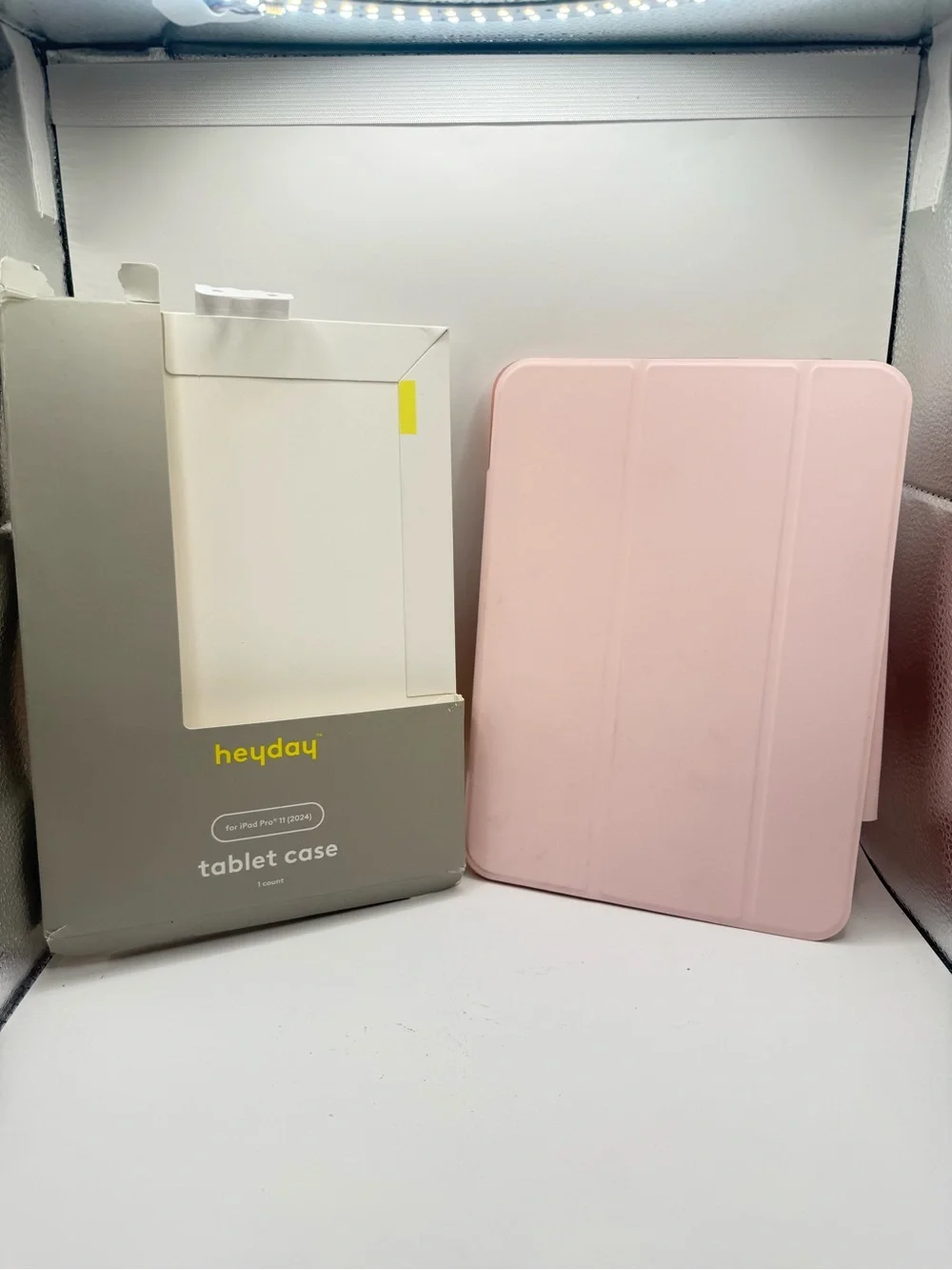 Heyday iPad Pro 11” Case Pink Holographic Folio Cover (2024)”